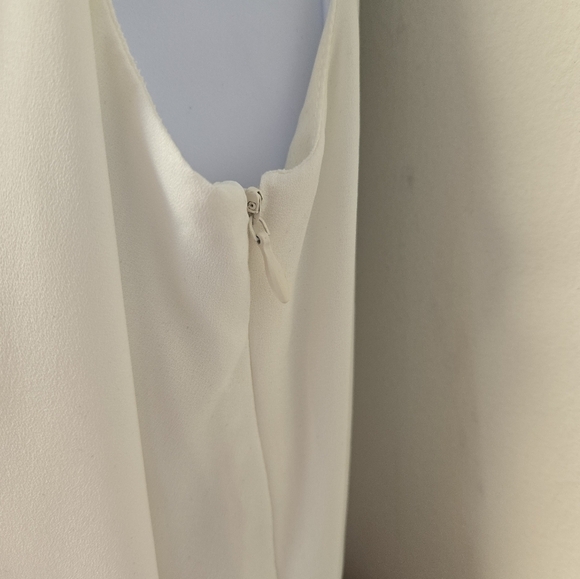 C. Luce Drape Neck Dress Cream L - Picture 6 of 9